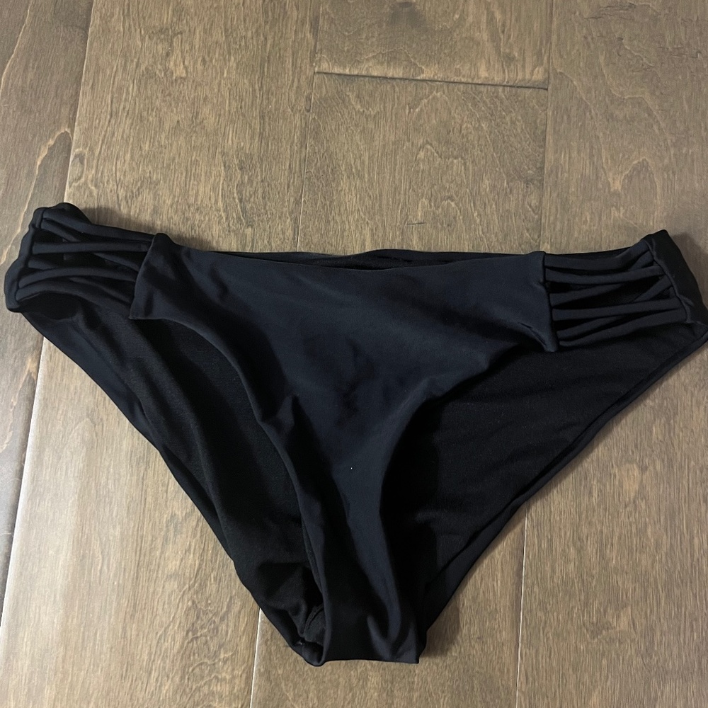 Black Full Coverage Bikini Bottoms